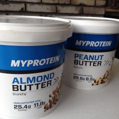 maslo migdalowe i orzechowe MyProtein