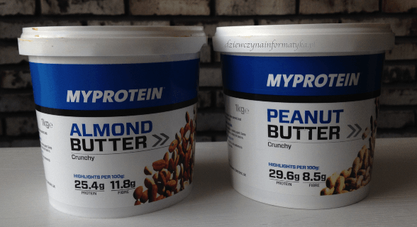 maslo migdalowe i orzechowe MyProtein